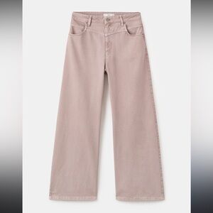 Risen women’s mauve wide leg high rise denim jeans
